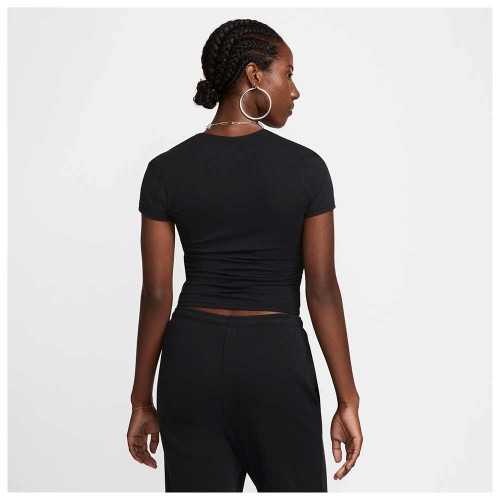 Nike Γυναικεία κοντομάνικη μπλούζα Sportswear Chill Knit Square-Neck Top